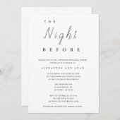 De nacht voor de repetitie kaart (Voorkant / Achterkant)