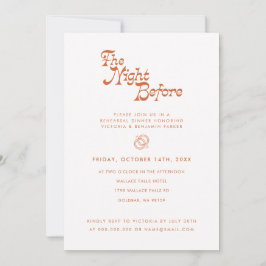 De nacht voor de repetitie van de binnenste Retro Kaart