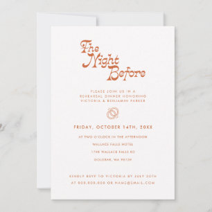 De nacht voor de repetitie van de binnenste Retro  Kaart