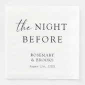 De nacht voor de repetitie van de bruiloft servet (Voorkant)