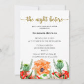 De nacht voor de repetitie van de diner kaart (Voorkant)