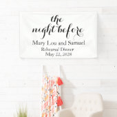 De nacht voor de repetitie van de partijbanner spandoek (Insitu)