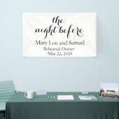 De nacht voor de repetitie van de partijbanner spandoek (Beurs)