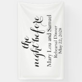 De nacht voor de repetitie van de partijbanner spandoek (Verticaal)