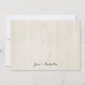 De nacht voor de repetitie van het diner aankondiging (Achterkant)