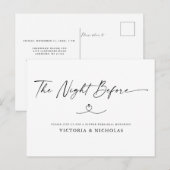 De nacht voor de repetitie van het diner briefkaart (Voorkant / Achterkant)