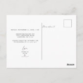 De nacht voor de repetitie van het diner briefkaart (Achterkant)