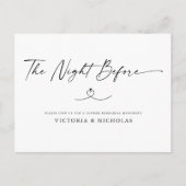 De nacht voor de repetitie van het diner briefkaart (Voorkant)