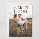 De nacht voor de repetitie van het diner kaart (Voorkant)