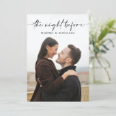 De nacht voor de repetitie van het diner kaart (Staand voorkant)