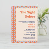 De nacht voor de repetitie van het diner kaart (Staand voorkant)