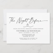 De nacht voor de repetitie van het diner kaart (Voorkant)