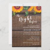 De nacht voor de repetitie van het diner kaart (Voorkant)