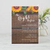 De nacht voor de repetitie van het diner kaart (Staand voorkant)