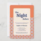 De nacht voor de repetitie van het diner kaart (Voorkant)