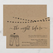 De nacht voor de repetitie van het diner kaart (Voorkant / Achterkant)