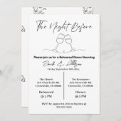 De nacht voor de repetitie van het diner kaart (Voorkant / Achterkant)