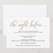 De nacht voor de repetitie van het diner kaart (Voorkant / Achterkant)