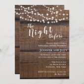 De nacht voor de repetitie van het diner kaart (Voorkant / Achterkant)