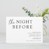 De nacht voor de repetitie van het huwelijk Invita Kaart (Staand voorkant)