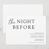 De nacht voor de repetitie van het huwelijk Invita Kaart (Voorkant / Achterkant)