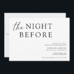 De nacht voor de repetitie van het huwelijk Invita Kaart<br><div class="desc">Deze uitnodiging is de perfecte manier om familie en vrienden uit te nodigen voor je repetitieve avondmaal!</div>