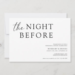 De nacht voor de repetitie van het huwelijk Invita Kaart