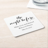 De nacht voor de repetitie van Onderzetters van bi (Schuin)