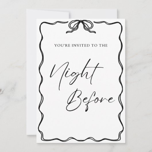 De nacht voor de uitnodiging (Voorkant)