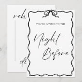 De nacht voor de uitnodiging (Voorkant / Achterkant)