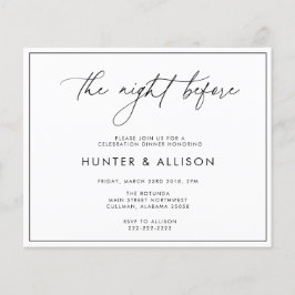 De nacht voor de uitnodiging
