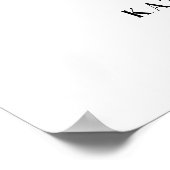 De nacht voor eenvoudige bruiloft repetitie teken poster (Hoek)