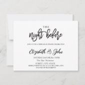 De nacht voor eenvoudige repetitie kaart (Voorkant)