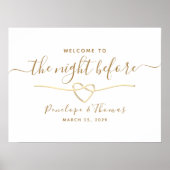 De nacht voor eenvoudige repetitie poster (Voorkant)