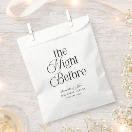 De Nacht Voor Elegant Modern Oefendiner Bedankzakje