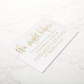 De nacht voor goudkoorts repetitie folie uitnodiging (Gedraaid)