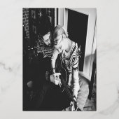 De nacht voor goudkoorts repetitie folie uitnodiging (Achterkant)