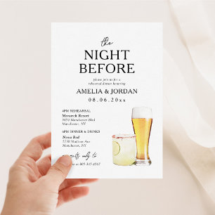 De nacht voor het eten repetitie & de Drinken Kaart