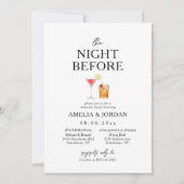 De nacht voor het eten repetitie & de Drinken Kaart (Voorkant)