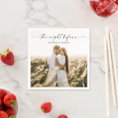 De nacht voor het eten van het avondeten servet (Insitu)