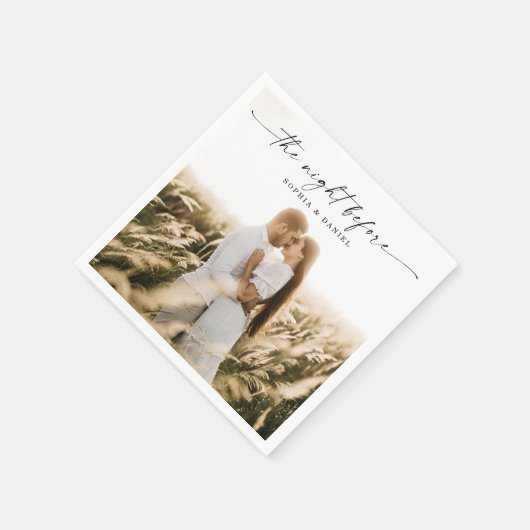 De nacht voor het eten van het avondeten servet (Hoek)