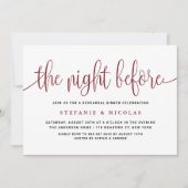 De nacht voor het Manuscript Burgundy Rehearsal Di Kaart (Voorkant)