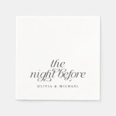 De nacht voor het moderne repetitieve avondeten servet (Voorkant)