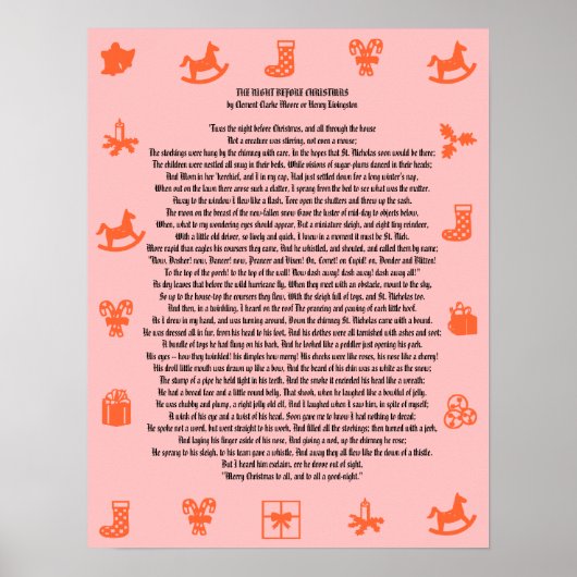 DE NACHT VOOR HET Poster CHRISTMAS (Voorkant)