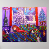 De nacht voor het Poster van Kerstmis (Voorkant)