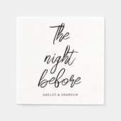 De nacht voor het repetitief avondeten servet (Voorkant)