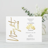 De nacht voor het repetitief diner van de calligra kaart (Staand voorkant)