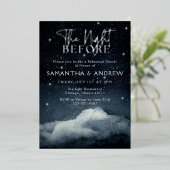 De nacht voor het repetitief eten folie uitnodiging (Staand Voorkant)