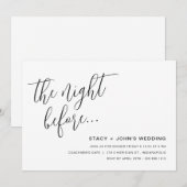 De nacht voor het repetitief eten kaart (Voorkant / Achterkant)