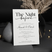 De nacht voor het repetitief eten kaart